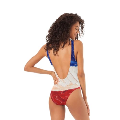 Maillots de bain pour femme drapeau tricolore de qualité supérieure