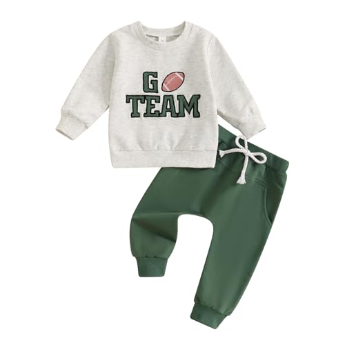 Toddler Boy Fall Winter Outfits Baby Clothes Cute Letter Long Sleeve Sweatshirt Pants Set 6 12 18 24 Months 3T 4T