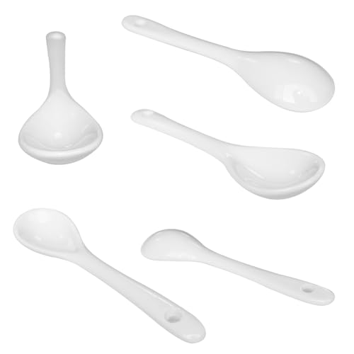 Pirhosigma SHAOZ-(EGG) 8 Color Porcelain Egg Spoons Ceramic Spoons 5 Inch Coffee Dessert Yogurt Tea Milky Tea thumb #7