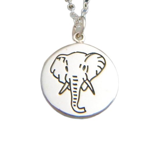 Collier éléphant argent sterling 925 chaîne 45 cm pendentif animal totem nature