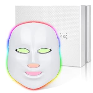 Red Light Theràpy for Face, LED Face Màsk Light Theràpy, 7 Color LED Face Màsk Skin Care