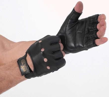 Carta Sports Weight Lifting Gloves- Black Full Leather (L)