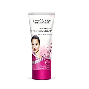 Saffron and Licourice Fairness Face Glow Cream for Soft and Glowing All Types of Skin SPF-15 with Vitamin E, Net. 60G (Pack),Light Rose