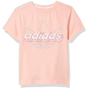 adidas Originals unisex-youth Graphic Tee Haze Coral Medium