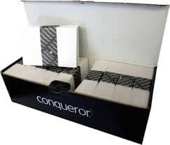 50 C6 Conqueror Laid (Textured) Cream Envelopes (¼ A4 - View #3
