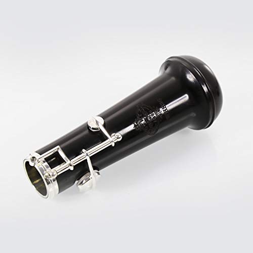 Rochix Oboe Professional Performance Level WHS36 Ebenholzkorpus versilbert halbautomatischer C-Ton mit 2 Blättern, 1 Reinigungstuch, 1 Oboe-Tupfer, 1 Daumenauflage, 1 Etui und mehr