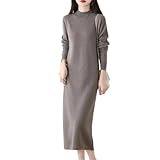 Instructions d'entretien : cette robe pull en tricot ample est lavable en machine avec un sac à linge. Suspendre pour sécher. Ne pas blanchir. Remarque : étant donné que le pull est comprimé, il aura une meilleure apparence après le repassage avant la première utilisation