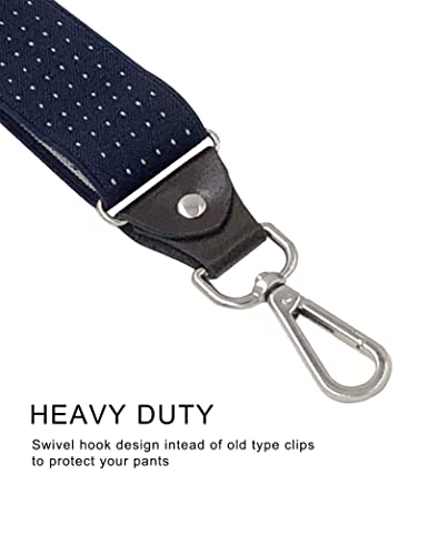 Image of Men's Suspenders with Swivel Hooks and Adjustable Braces, Suitable for Heavy Duty, Big and Tall