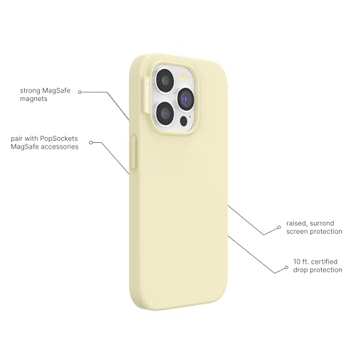 Image of PopSockets iPhone 13 Pro Max Case Compatible with MagSafe, Phone Case for iPhone 13 Pro Max, Wireless Charging Compatible - Mist
