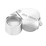  DAUERHAFT Handlupe Kleine Größe und Tragbarkeit Schmuckzubehör Lupe zur Klarheitsklassifizierung und Schnittbewertung von Diamanten