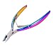 PrettyDiva Cuticle Nipper - Stainless Steel Dead Skin Remover Cuticle Cutter Trimmer Clipper with Double Spring - Durable Manicure/Pedicure Tool.