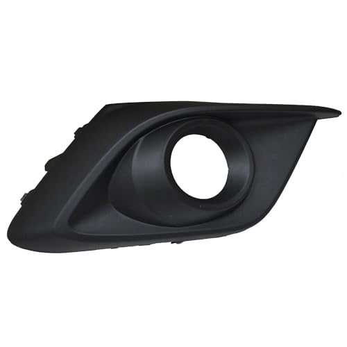 FITRITE AUTO PARTS New Right Passenger Side Fog Light Bezel For 2014-2016 Mazda 3, Textured Black, For Hatchback/Sedan MA1039123 BHR150C11A