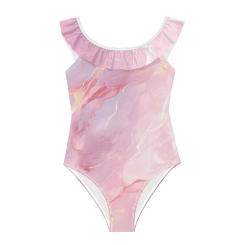Traje de baño de mármol para niñas ideal para playa y verano