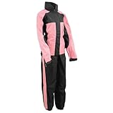NexGen SH222201 Ladies Black and Pink Oxford Water Proof Rain Suit - 4X-Large