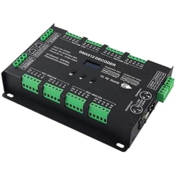LED DIM CCT RGB RGBW kontroler taśmy świetlnej DMX512 dekoder 32 kanały wyjście wysoka częstotliwość 1K