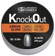JSB KNOCK OUT Slugs .22/5.50mm (200ct) L318