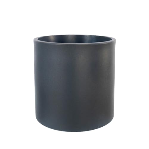newgarden Maceta Redonda Antracita 40 x 40 cm, macetero para Exterior e Interior, terraza, jardín y Piscina – Hortensia 40