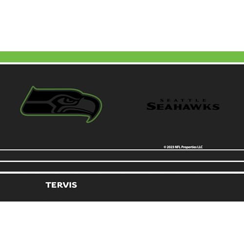 Tervis Traveler NFL Seattle Seahawks - Night Game Triple Insulated Tumbler Travel Cup Keeps Drinks Cold & Hot, 20oz, Stainless Steel by Tervis - Used condition - Image 2