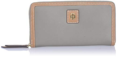 Tommy Hilfiger womens Tommy Hilfiger Julia Large Nylon Zip WALLET, Khaki, One Size US