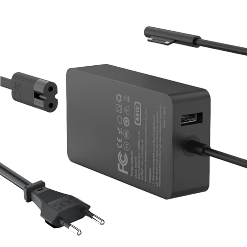 65W Surface Pro Caricatore per Microsoft Surface Pro 8/X/7/6/5/4/3,Surface Book