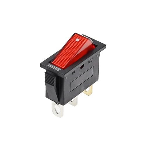 Interruptor basculante KCD3 de 3000W con piloto luminoso para equipo eléctrico