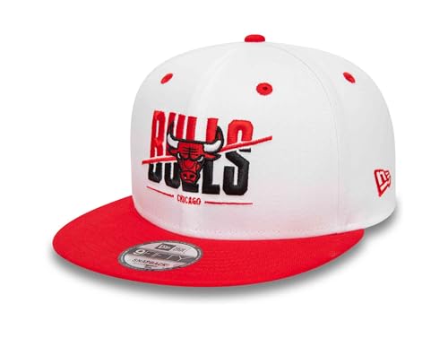 New Era - NBA Chicago Bulls White Crown 9Fifty Snapback Cap, Größe:M-L