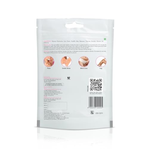 Image of O3+ Peel Off Brazilian Wax For Easy Hair Removal On Sensitive Skin | 100 g