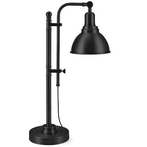 VONLUCE Rustic Desk Lamp Adjustable Industrial Table Lamp for Home Office | Vintage Metal Task Lamps 25-29 Vintage Work Light Farmhouse Reading Lamp in Aged Bronze Finish ETL Certificate product thumbnail 10