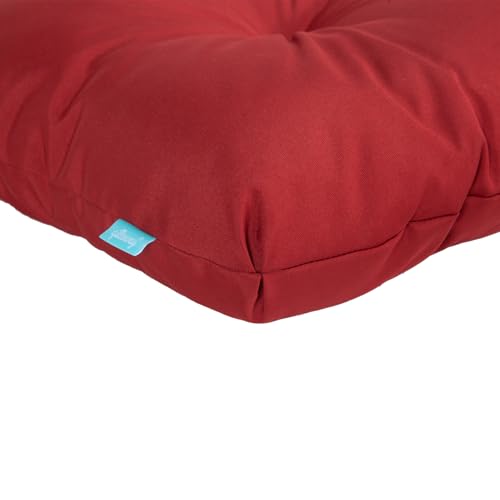 Image of QILLOWAY Outdoor Chair Cushion Set with Strings,Replacement Outdoor Cushions for Patio Furniture.(Red)-Sets of 2