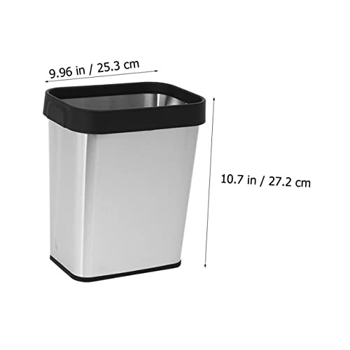 Bote de basura rectangular de acero inoxidable Kichvoe miniatura 2