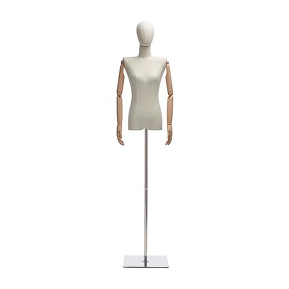 Mannequin buste féminin couture présentation vêtements et modèle vitrine