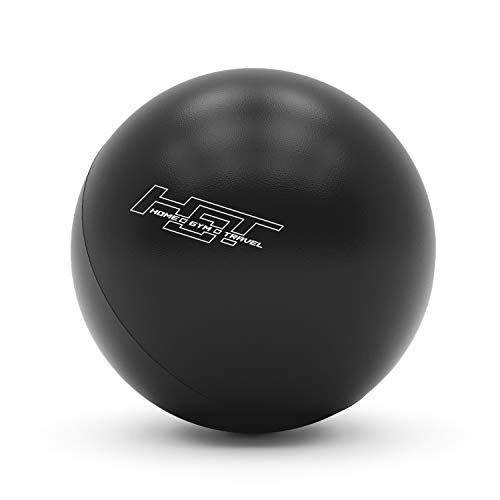 H.G.T Workout Ball - Pilates Ball - Barre Ball - Punching Ball - Mini Exercise Ball - Gym Ball - 12 Inch Exercise Ball - Home Gym Bundle with Ball Exercise - Yoga Exercise Ball Flex Ball - Dark Grey