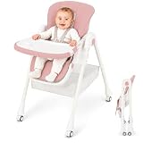 trona evolutiva innovaciones ms tasty AJUSTABLE: altura con 2 posiciones, reclinable hacia atrás para mayor comodidad del bebé, pudiendo utilizarla si el bebe se ha dormido, con 3 puntos de reclinado, bandeja extraíble con 5 posiciones, reposapiés elevable. SEGURIDAD: Arnés de 5 puntos
