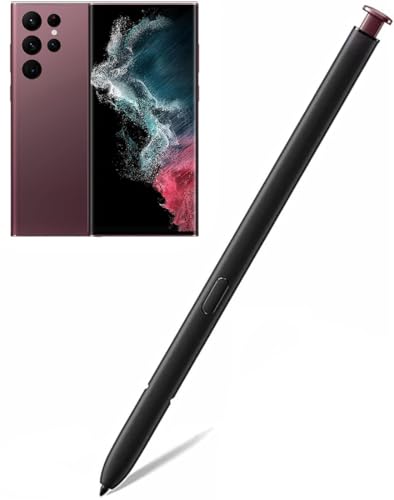 Galaxy S22 Stylus Pen Replacement for Samsung Galaxy S22 Ultra 5G Touch Stylus Pen S22 S Pen Without Bluetooth 0.7mm Fine Tip for Precision S22 S Pen (Burgundy)