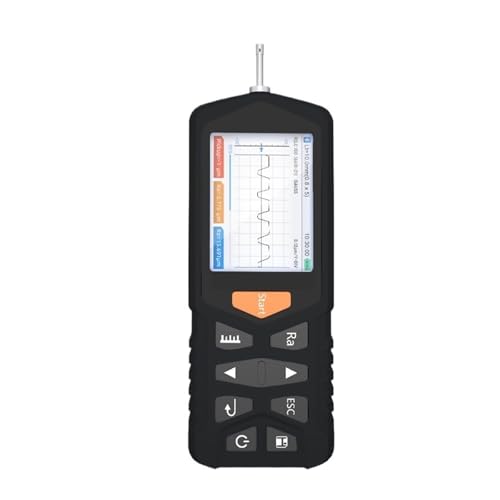 Roughness Tester, Portable Surface Roughness Tester Digital Gauge for Metal Surface Measurement Industrial Testing Tool,for Metal Plastic Wood Finish Measurement