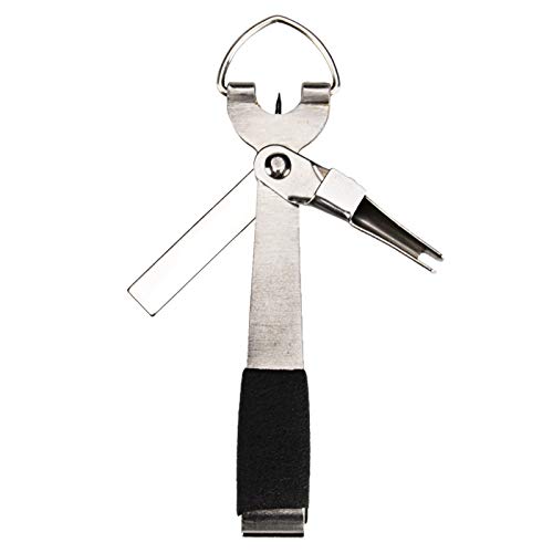 Ferramenta de amarrar, ferramenta multifuncional de aço inoxidável para pesca rápida nó mosca ferram