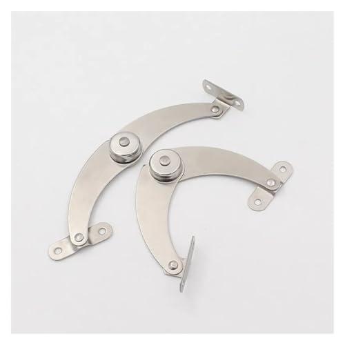 2pcs Stainless Steel Hydraulic Hinge Adjustable Randomly Stop Lift Up Flap Stay Support Hinges Cabinet Door Furniture Hardware(180 Degree) - Image 4