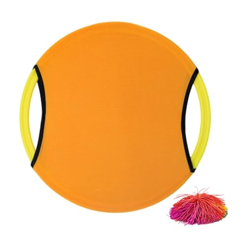 Pelota elástica con pala para juegos de lanzar en el jardín y la playa familiar