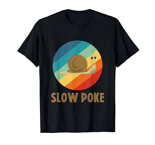 Funny Turtle Tees - Slow Poke - Grafik T-Shirt