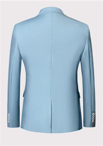 Men Spring Summer Plus Size Fashion Two Buttons Slim Fit Daily Blazer Business Sport Coat Tops4