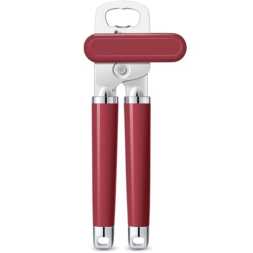 Urbanstrive XL Large Heavy Duty Can Opener Manual Smooth Edge, Hand Held Can Openers for Seniors, Stainless Steel, Comfortable Handle, Built-in Bottle Opener, 8.66 inch Red Urbanstrive XL Large Heavy Duty Can Opener Manual Smooth Edge, Hand Held Can Openers for Seniors, Stainless Steel, Comfortable Handle, Built-in Bottle Opener, 8.66 inch Red