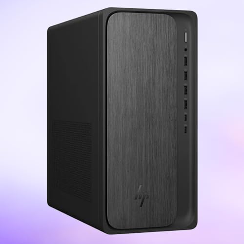 Image of HP OmniDesk Desktop Computer, AMD Ryzen 7 8700G, 32GB DDR5 RAM, 1TB PCIe SSD, AMD Radeon 780M Graphics, USB-C&A, HDMI, DisplayPort, Wi-Fi 6, Win11 Pro, Business & Home Office PC, Keyboard and Mouse