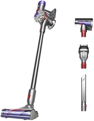 Dyson V8 Cordless Vacuum, Cleans Hard Floors and Carpets, Detangles, Converts to Handheld, 115AW, 2 Power Modes, Up to 40 Minutes¹
