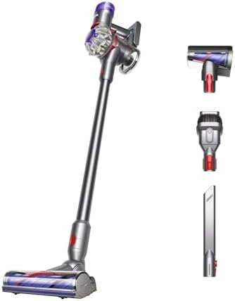 Dyson V8 Cordless Vacuum, Cleans Hard Floors and Carpets, Detangles, Converts to Handheld, 115AW, 2 Power Modes, Up to 40 Minutes¹