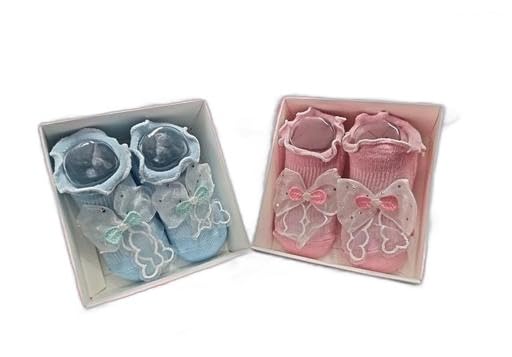 Soft Baby Booties with Cute Bow Design | Comfortable Non-Slip Kids Foot for Newborns and Toddlers | Stylish Baby Shoes for Boys & Girls|PRA-P2018-image-45