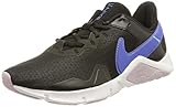 Agarre estable Nike Legend Essential 2, Gymnastics Shoe Mujer, Black/Medium Blue-Doll-White, 38.5 EU