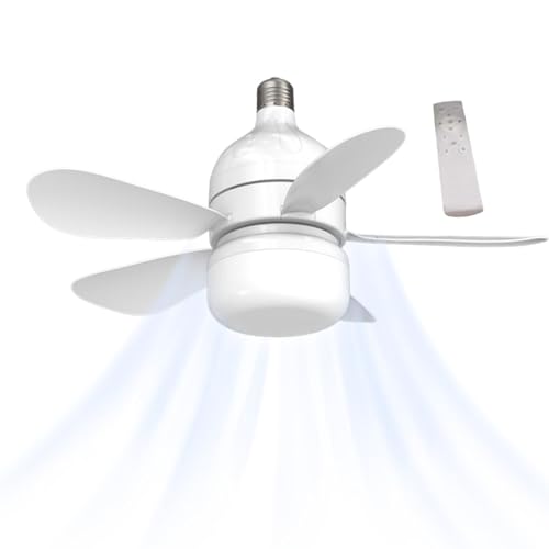 Ampoule de ventilateur réglable avec télécommande pour la maison