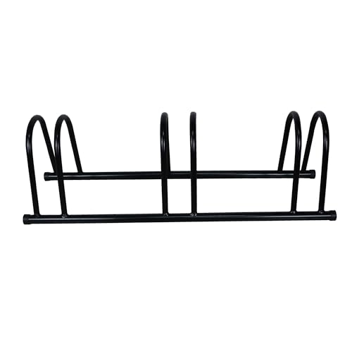 Suporte Bicicletário Porta Bike Leve De Chão 3 Vagas Single, Altmayer, Preto