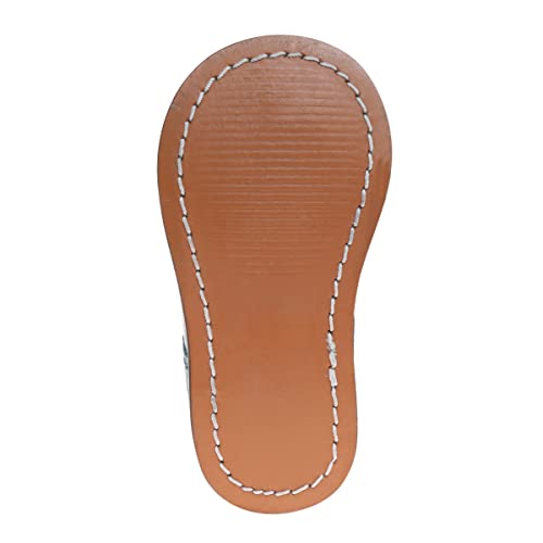 Josmo Unisex Baby Walker Leather Shoe (3 Infant M US, Grey Wowen)4