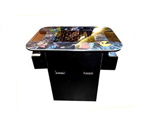 Doc and Pies Arcade Factory Cocktail Arcade Machine - 60 Retro Games - Full Size LCD Screen, Buttons and Joystick - 2 Year Warranty